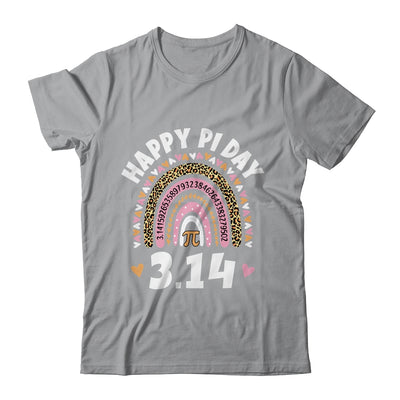 Happy Pi Day Mathematic Math Teacher Leopard Rainbow Shirt & Tank Top | siriusteestore