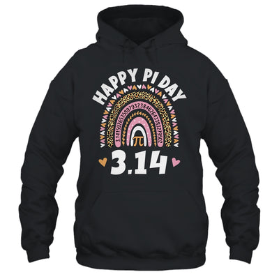 Happy Pi Day Mathematic Math Teacher Leopard Rainbow Shirt & Tank Top | siriusteestore