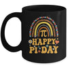 Happy Pi Day Mathematic Math Teacher  Rainbow Women Girl Mug | siriusteestore