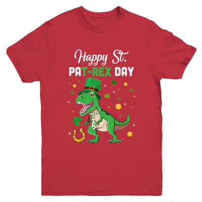 Happy St Pat T-Rex Saint Patrick's Day Dinosaur Boys Kids Youth Shirt | siriusteestore