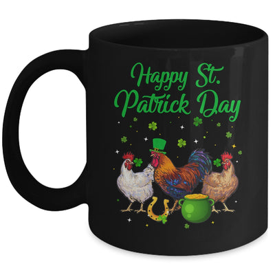 Happy St Patricks Day Chicken Funny Farmer Women Men Mug | siriusteestore