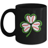 Happy St Patricks Day Shamrock Baseball Heart Men Boys Mug | siriusteestore