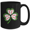 Happy St Patricks Day Shamrock Baseball Heart Men Boys Mug | siriusteestore