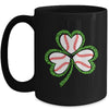 Happy St Patricks Day Shamrock Baseball Heart Men Boys Mug | siriusteestore