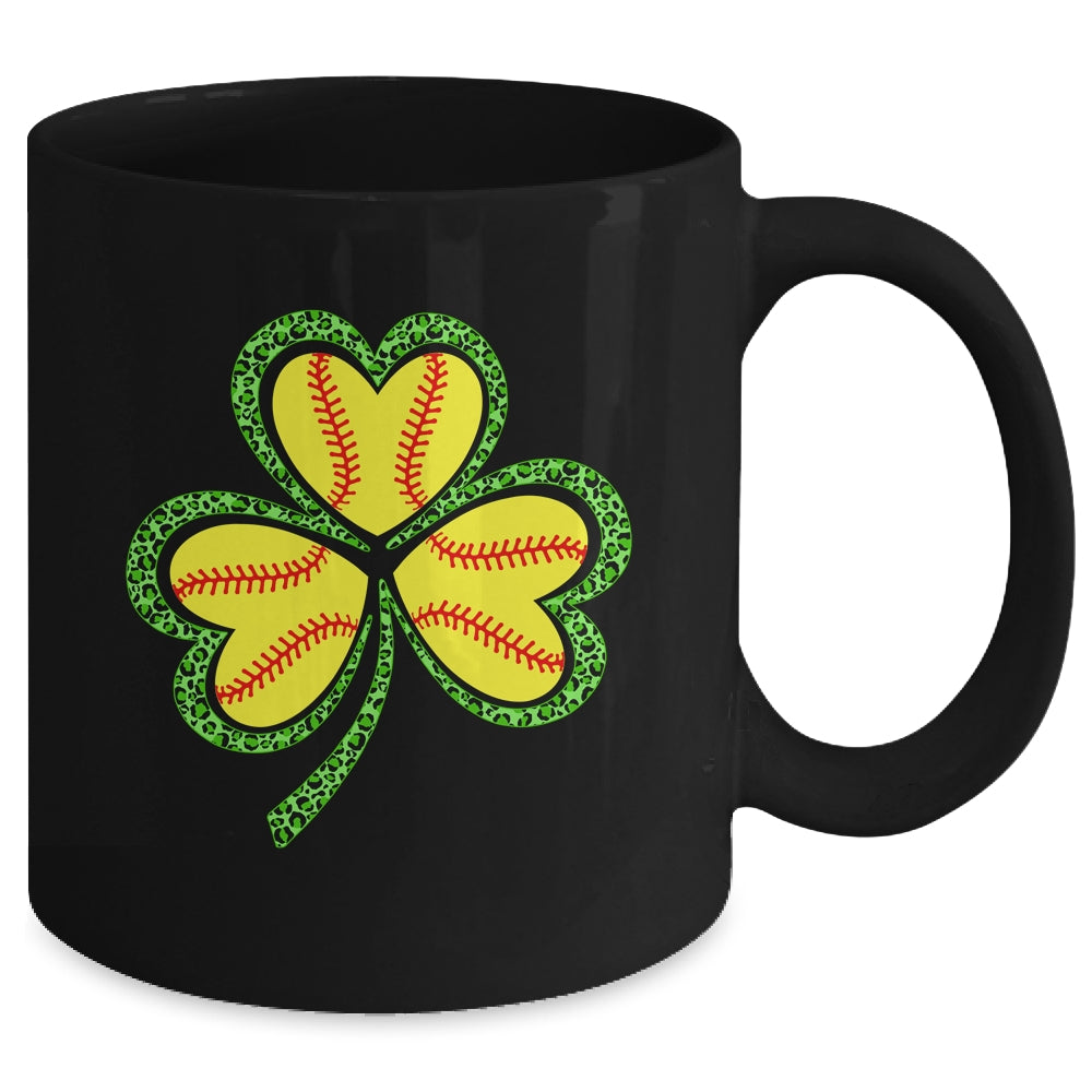 Happy St Patricks Day Shamrock Solfball Heart Women Boys Mug | siriusteestore