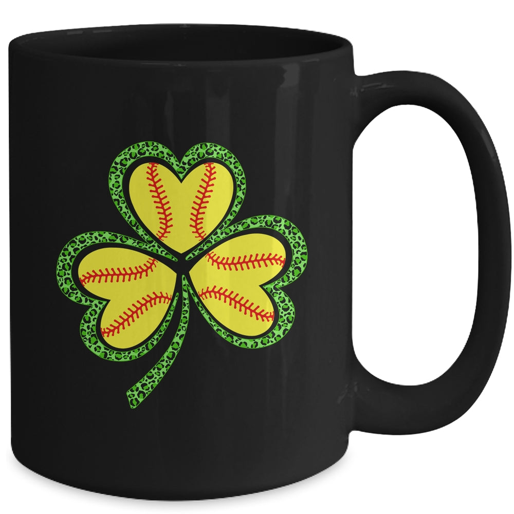 Happy St Patricks Day Shamrock Solfball Heart Women Boys Mug | siriusteestore