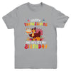 Happy Thanksgiving And Yes It's My Birthday Cute Turkey Kids Youth Shirt | siriusteestore