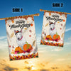 Happy Thanksgiving Funny Bull Terrier Flag Fall Pumpkin Farmhouse Autumn Thanksgiving | siriusteestore