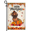 Happy Thanksgiving Funny Dachshund Flag Fall Pumpkin Farmhouse Autumn Thanksgiving | siriusteestore