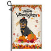 Happy Thanksgiving Funny Rottweiler Flag Fall Pumpkin Farmhouse Autumn Thanksgiving | siriusteestore