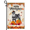 Happy Thanksgiving Funny Schnauzer Flag Fall Pumpkin Farmhouse Autumn Thanksgiving | siriusteestore