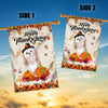 Happy Thanksgiving Funny Shih Tzu Flag Fall Pumpkin Farmhouse Autumn Thanksgiving | siriusteestore