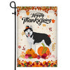 Happy Thanksgiving Funny Siberian Husky Flag Fall Pumpkin Farmhouse Autumn Thanksgiving | siriusteestore