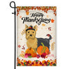 Happy Thanksgiving Funny Yorkie Flag Fall Pumpkin Farmhouse Autumn Thanksgiving | siriusteestore