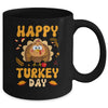 Happy Turkey Day Thanksgiving Day Funny Turkey Thanksgiving Mug | siriusteestore