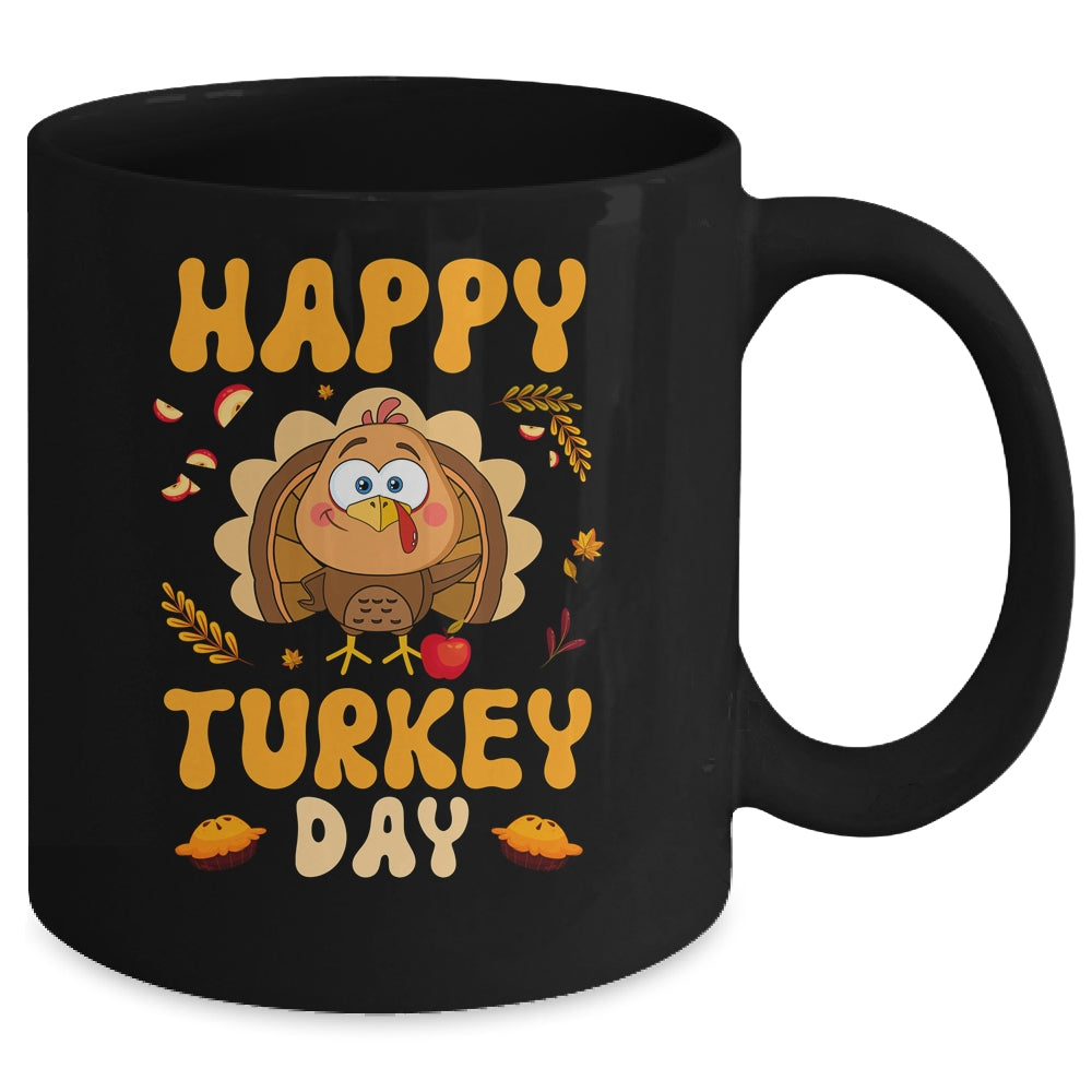 Happy Turkey Day Thanksgiving Day Funny Turkey Thanksgiving Mug | siriusteestore
