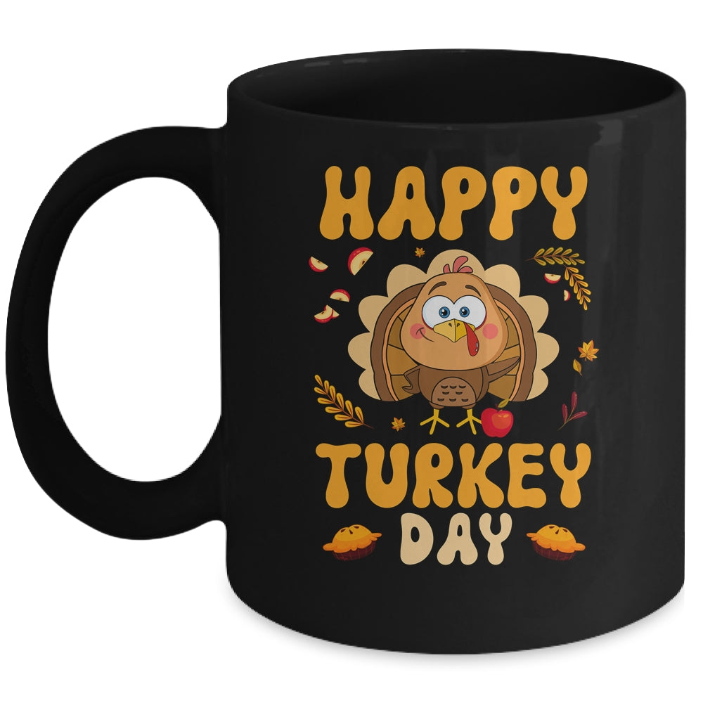 Happy Turkey Day Thanksgiving Day Funny Turkey Thanksgiving Mug | siriusteestore
