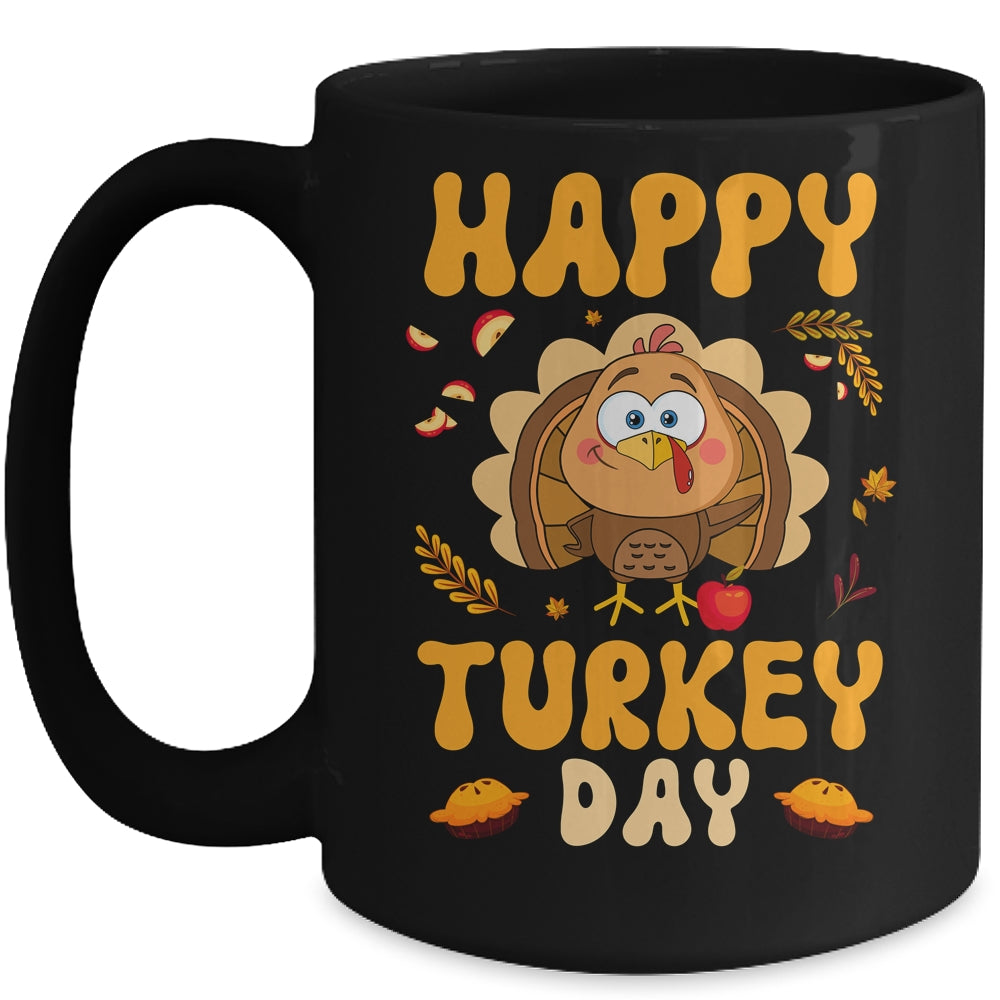 Happy Turkey Day Thanksgiving Day Funny Turkey Thanksgiving Mug | siriusteestore