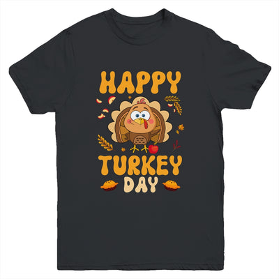 Happy Turkey Day Thanksgiving Day Funny Turkey Thanksgiving Youth Shirt | siriusteestore
