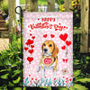 Happy Valentine's Day Beagle Flag Dogs Funny Beagle Heart Balloon | siriusteestore