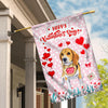 Happy Valentine's Day Beagle Flag Dogs Funny Beagle Heart Balloon | siriusteestore