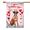 Happy Valentine's Day Boxer Flag Dogs Funny Boxer Heart Balloon | siriusteestore