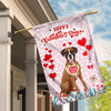 Happy Valentine's Day Boxer Flag Dogs Funny Boxer Heart Balloon | siriusteestore