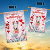 Happy Valentine's Day Bull Terrier Flag Dogs Funny Bull Terrier Heart Balloon | siriusteestore