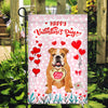 Happy Valentine's Day Bulldog Flag Dogs Funny Bulldog Heart Balloon | siriusteestore