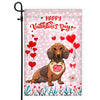 Happy Valentine's Day Dachshund Flag Dogs Funny Dachshund Heart Balloon | siriusteestore