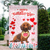 Happy Valentine's Day Dachshund Flag Dogs Funny Dachshund Heart Balloon | siriusteestore