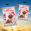 Happy Valentine's Day Dachshund Flag Dogs Funny Dachshund Heart Balloon | siriusteestore