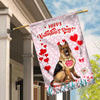 Happy Valentine's Day German Shepherd Flag Dogs Funny German Shepherd Heart Balloon | siriusteestore