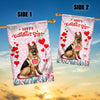 Happy Valentine's Day German Shepherd Flag Dogs Funny German Shepherd Heart Balloon | siriusteestore