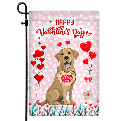 Happy Valentine's Day Labrador Flag Dogs Funny Labrador Heart Balloon | siriusteestore