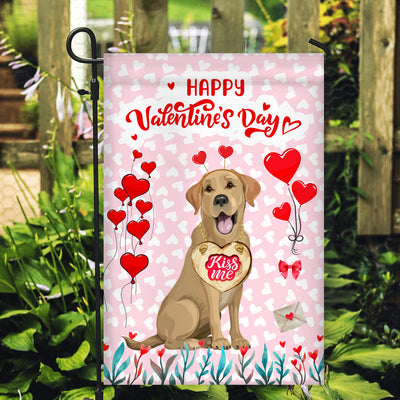 Happy Valentine's Day Labrador Flag Dogs Funny Labrador Heart Balloon | siriusteestore