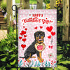 Happy Valentine's Day Rottweiler Flag Dogs Funny Rottweiler Heart Balloon | siriusteestore