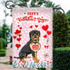 Happy Valentine's Day Rottweiler Flag Dogs Funny Rottweiler Heart Balloon | siriusteestore