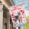 Happy Valentine's Day Schnauzer Flag Dogs Funny Schnauzer Heart Balloon | siriusteestore