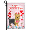 Happy Valentine's Day Yorkie Flag Dogs Funny Yorkie Heart Balloon | siriusteestore