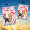 Happy Valentine's Day Yorkie Flag Dogs Funny Yorkie Heart Balloon | siriusteestore