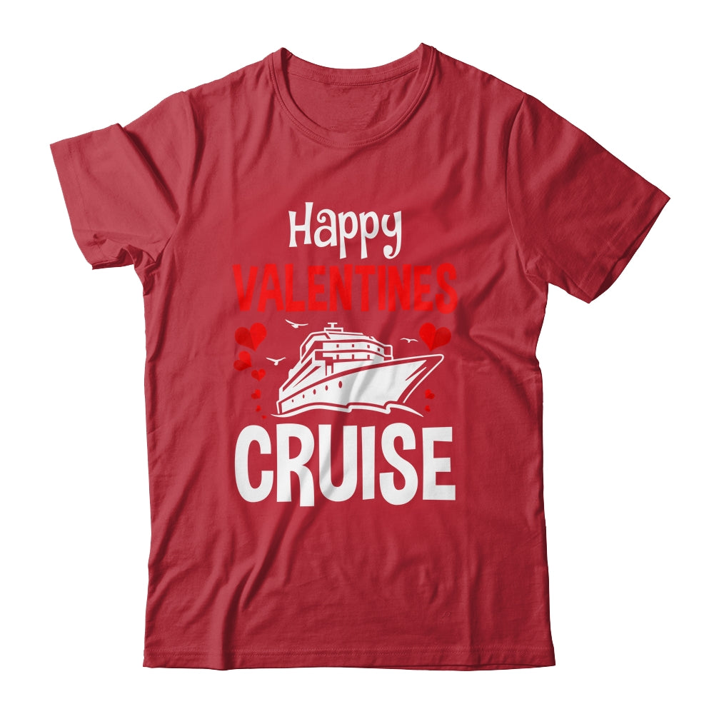 Happy Valentines Cruise Hearts Cool Cruising Vacation Love Shirt & Tank Top | siriusteestore