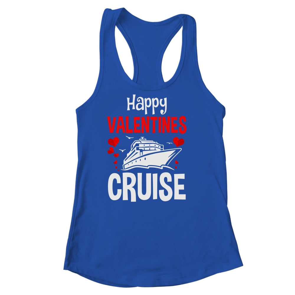 Happy Valentines Cruise Hearts Cool Cruising Vacation Love Shirt & Tank Top | siriusteestore