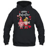 Happy Valentines Day Gnomes With Leopard Sunflower Valentine Shirt & Tank Top | siriusteestore