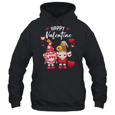 Happy Valentines Day Gnomes With Leopard Sunflower Valentine Shirt & Tank Top | siriusteestore