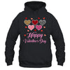 Happy Valentines Day Leopard Plaid Hearts Women Girls Kids Shirt & Tank Top | siriusteestore