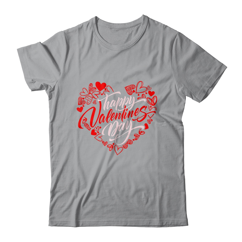 Happy Valentines Day Valentine Heart Shape Shirt & Tank Top | siriusteestore