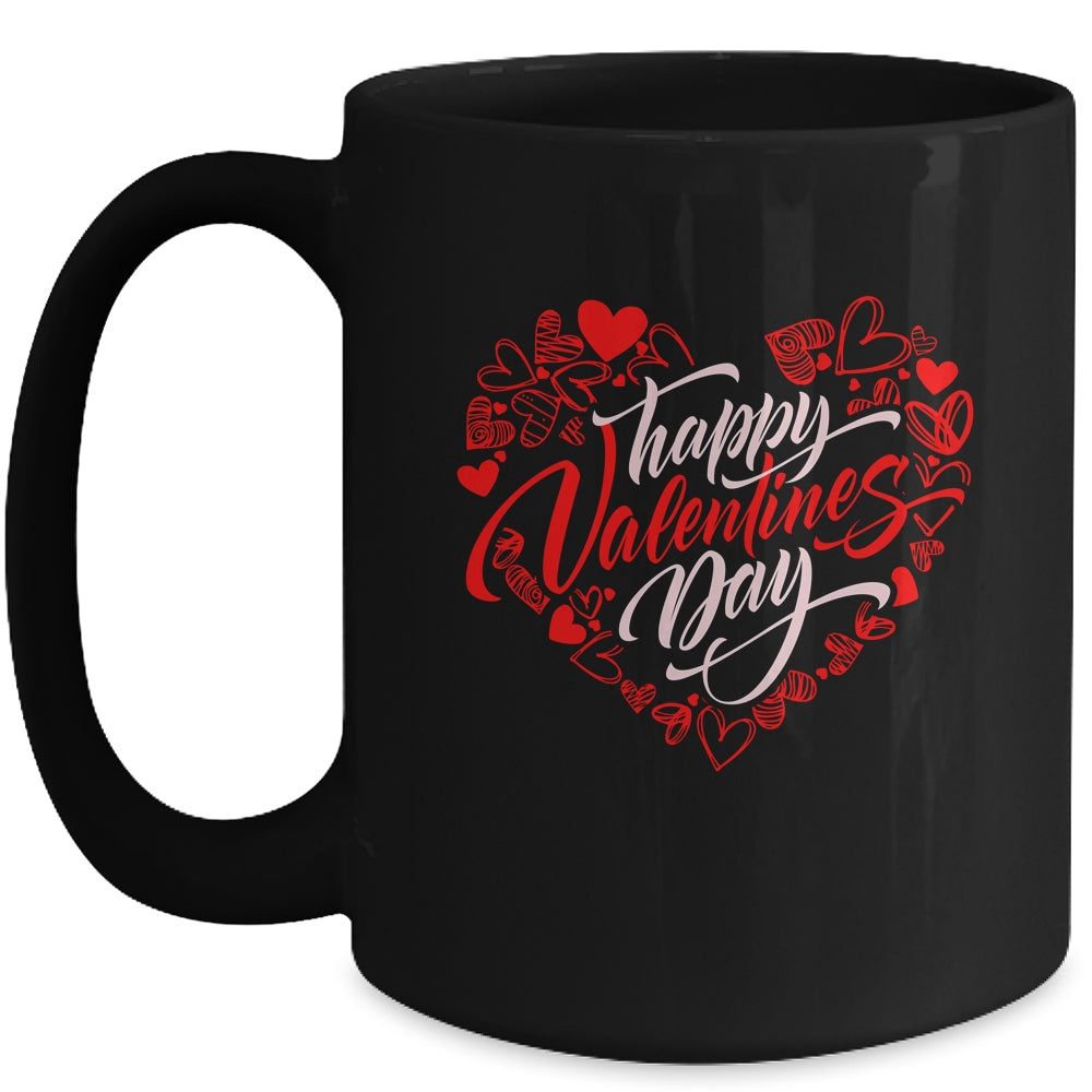 Happy Valentines Day Valentine Heart Shape Mug | siriusteestore