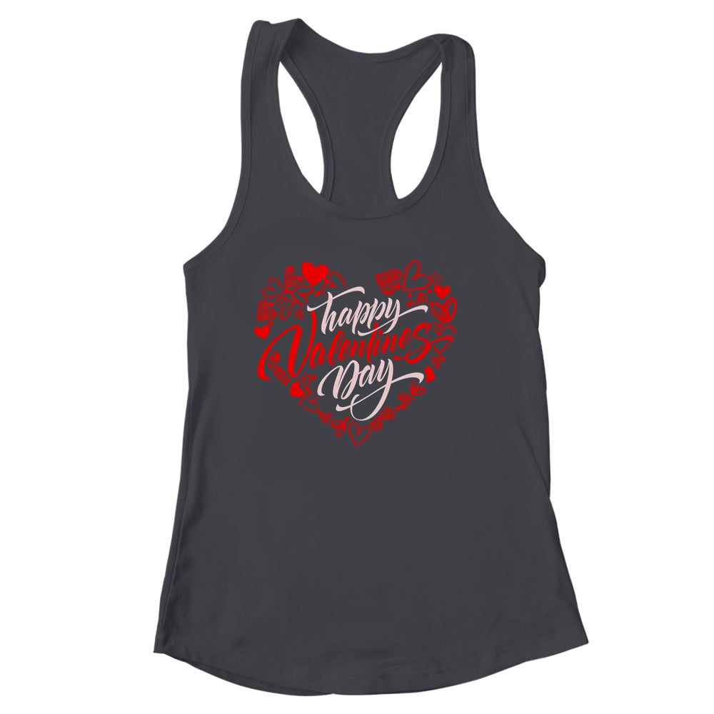 Happy Valentines Day Valentine Heart Shape Shirt & Tank Top | siriusteestore