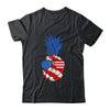 Hawaiian Pineapple American Flag Sunglasses 4th of July Shirt & Tank Top | siriusteestore